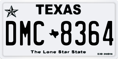 TX license plate DMC8364