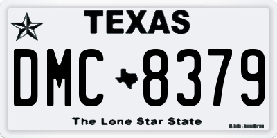 TX license plate DMC8379