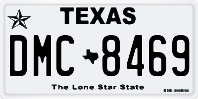 TX license plate DMC8469
