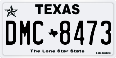 TX license plate DMC8473