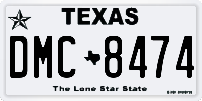 TX license plate DMC8474