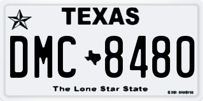 TX license plate DMC8480