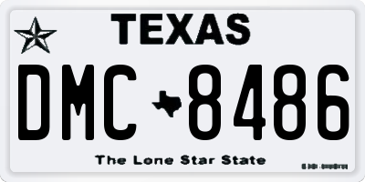 TX license plate DMC8486