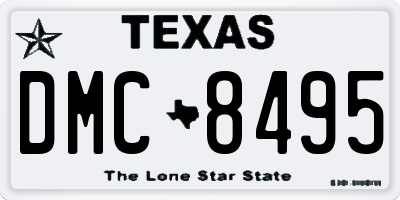 TX license plate DMC8495