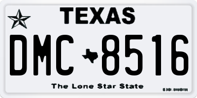 TX license plate DMC8516