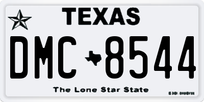 TX license plate DMC8544