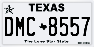 TX license plate DMC8557