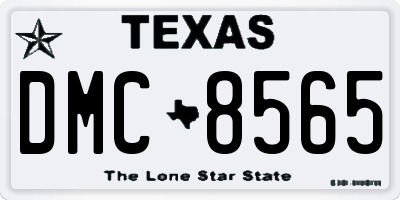 TX license plate DMC8565