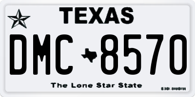 TX license plate DMC8570
