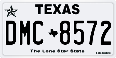 TX license plate DMC8572