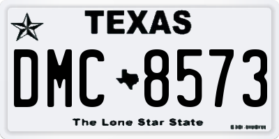 TX license plate DMC8573