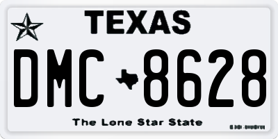TX license plate DMC8628
