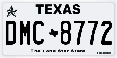 TX license plate DMC8772