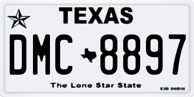 TX license plate DMC8897