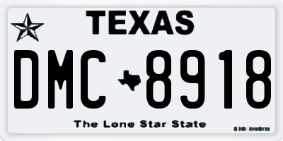 TX license plate DMC8918