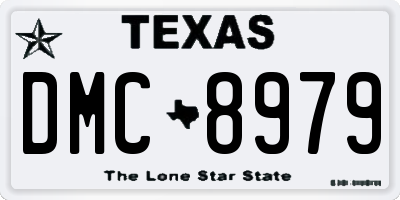 TX license plate DMC8979