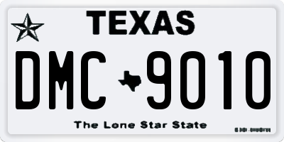 TX license plate DMC9010