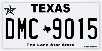 TX license plate DMC9015