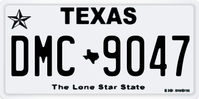 TX license plate DMC9047
