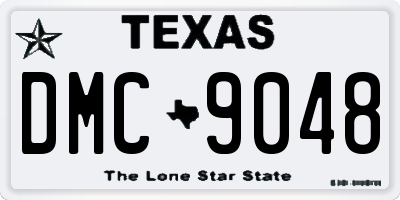 TX license plate DMC9048
