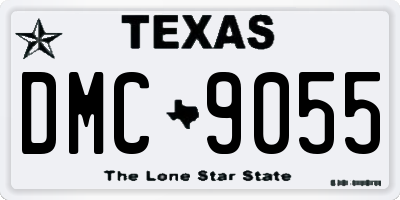 TX license plate DMC9055