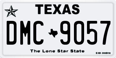 TX license plate DMC9057