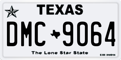 TX license plate DMC9064