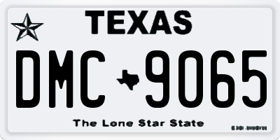 TX license plate DMC9065