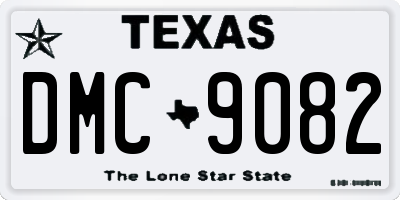 TX license plate DMC9082