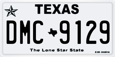 TX license plate DMC9129