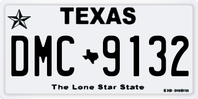 TX license plate DMC9132