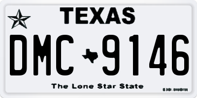 TX license plate DMC9146