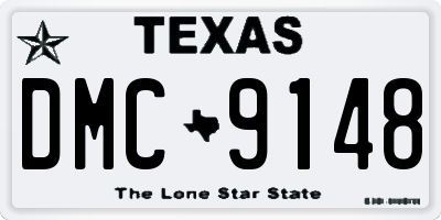 TX license plate DMC9148