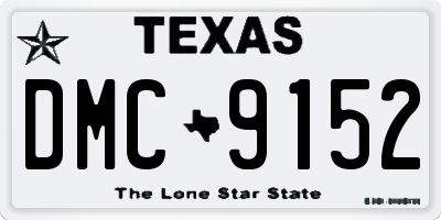 TX license plate DMC9152