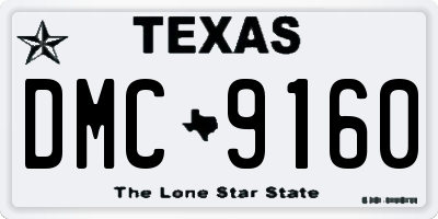 TX license plate DMC9160