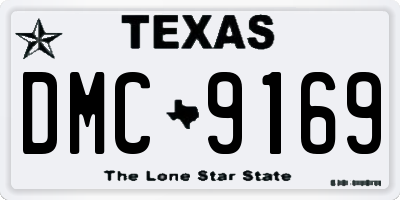TX license plate DMC9169