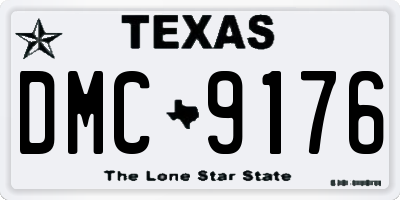 TX license plate DMC9176