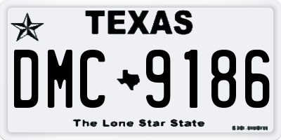 TX license plate DMC9186