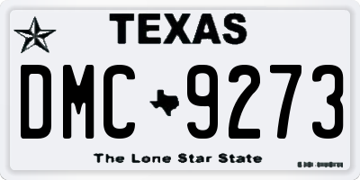 TX license plate DMC9273