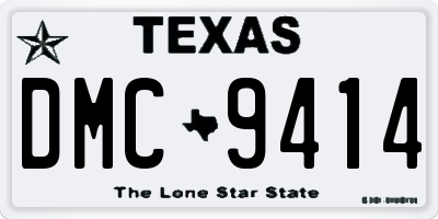 TX license plate DMC9414