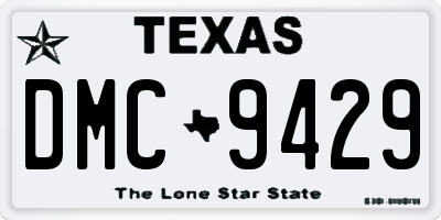 TX license plate DMC9429