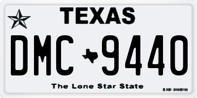 TX license plate DMC9440