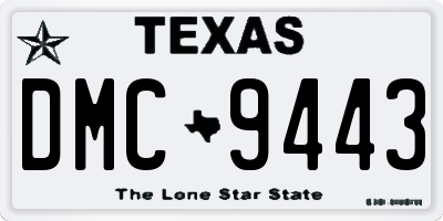 TX license plate DMC9443