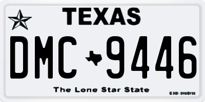 TX license plate DMC9446