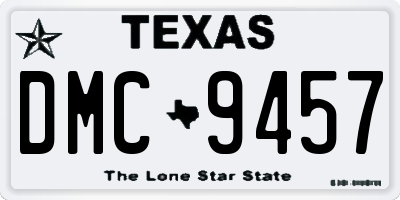 TX license plate DMC9457