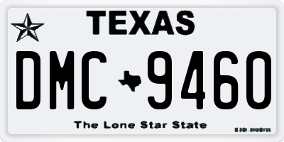 TX license plate DMC9460