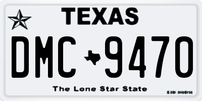 TX license plate DMC9470