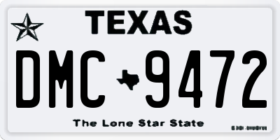 TX license plate DMC9472