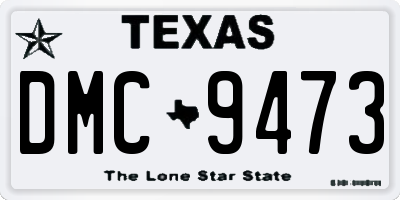 TX license plate DMC9473