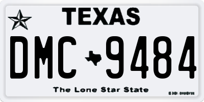 TX license plate DMC9484